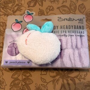 2/$20 The Crème Shop peach spa Headband 🆕